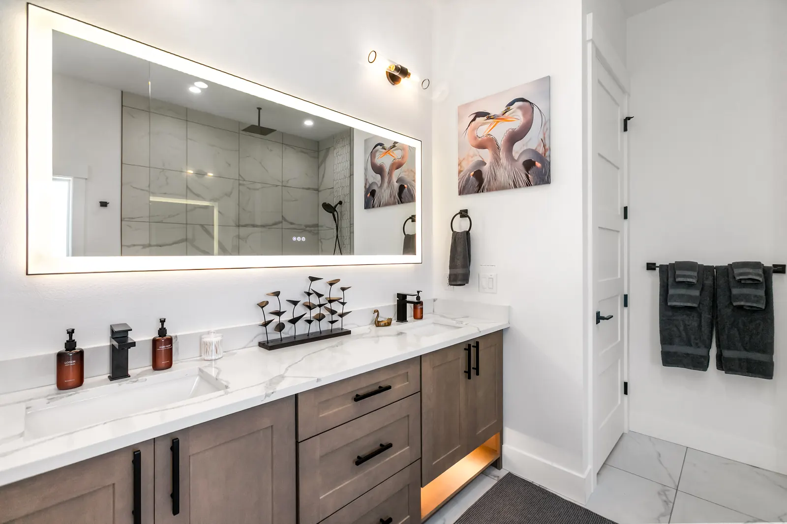 Bathroom vanity at Luxe Port Lookout