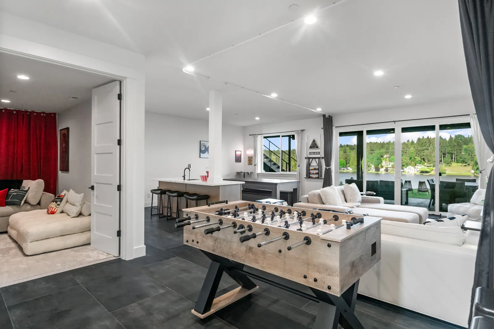 Foosball room at Luxe Port Lookout