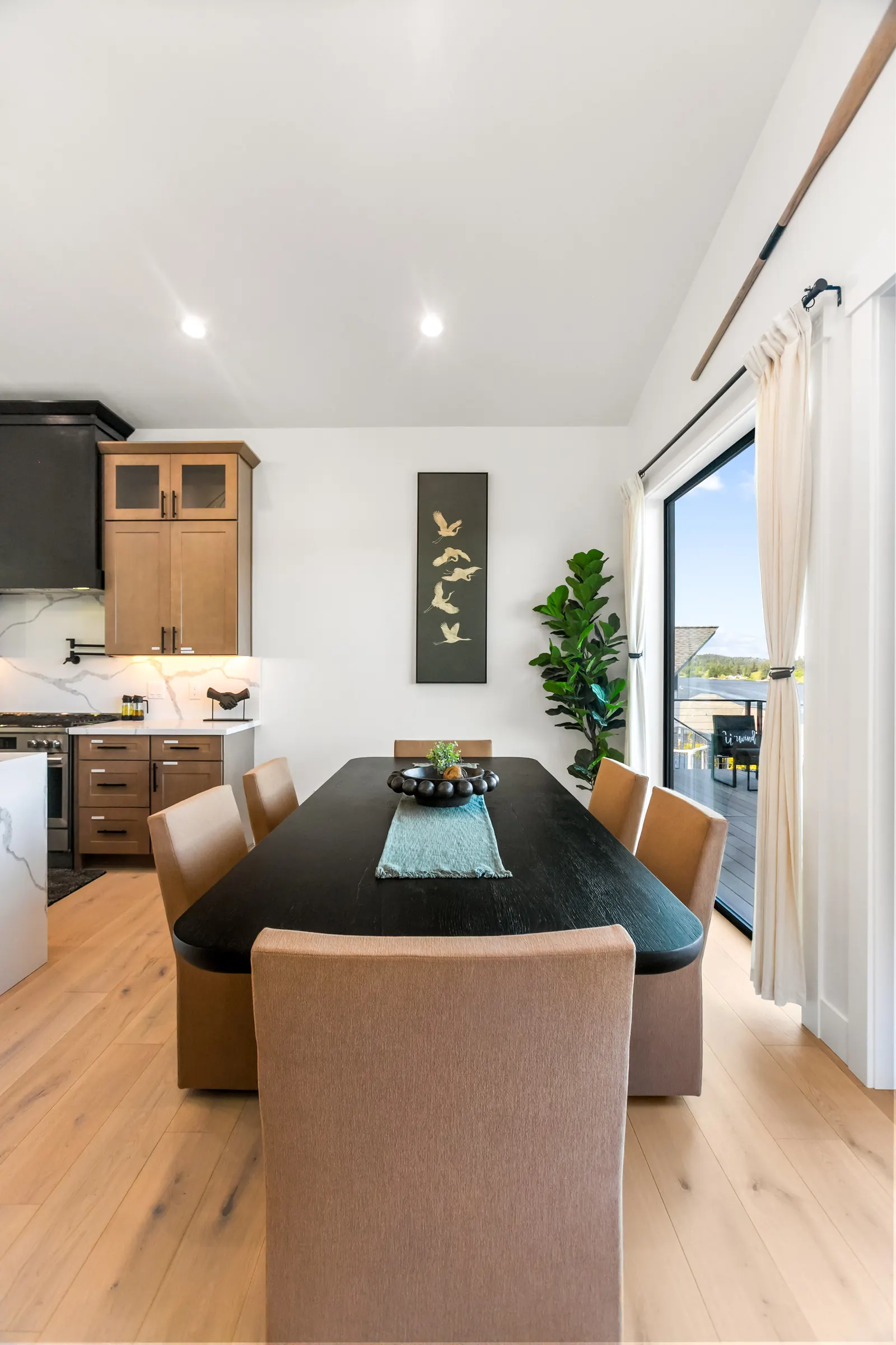 Dining table at Luxe Port Lookout